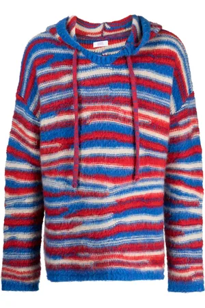 ERL Hoodie tejida motivo de rayas en intarsia