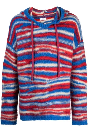 ERL Hoodie tejida motivo de rayas en intarsia