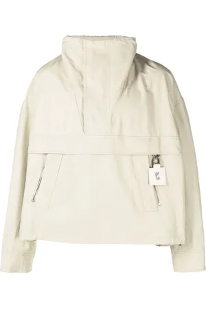 WOOYOUNGMI Impermeable con parche del logo y capucha