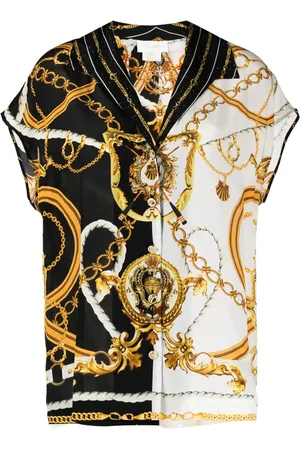 Camilla Camisa de seda con estampado barroco