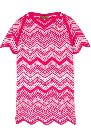 Missoni Vestido tejido en zigzag con mangas raglán