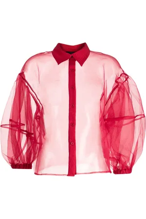 Cynthia Rowley Camisa con mangas farol