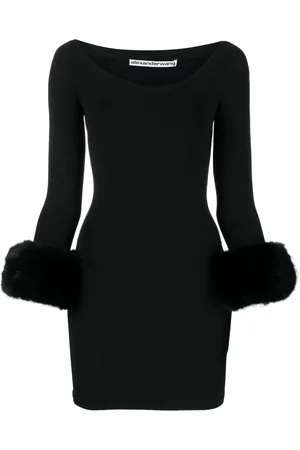 Alexander Wang Vestido corto con puños texturizados