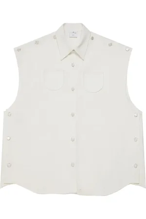 Courrèges Camisa de mezclilla Mega-Styling