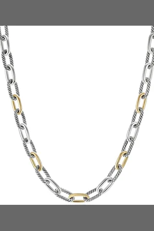 David Yurman Collar de cadena DY Madison en oro amarillo de 18kt y plata de ley de 11mm