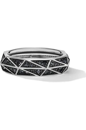 David Yurman Anillo Torqued Faceted en plata de ley de 6mm