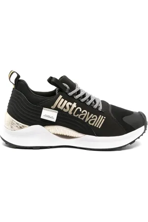 Roberto Cavalli Tenis con agujetas y logo estampado