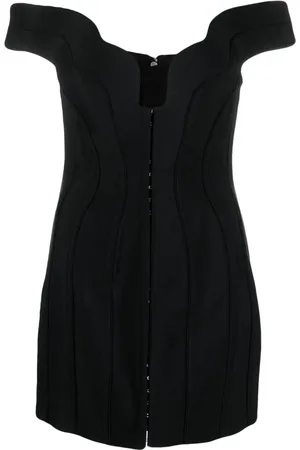 MUGLER Vestido corto estilo corset
