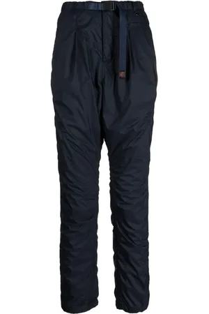 UNDERCOVER Pantalones tapered con hebilla y etiqueta del logo