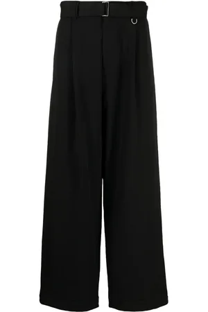 SONGZIO Pantalones anchos con pinzas y cinturón