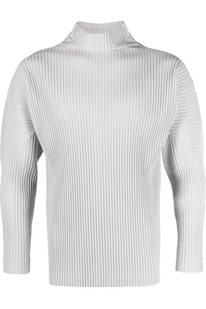 Issey Miyake Suéter con efecto plisado