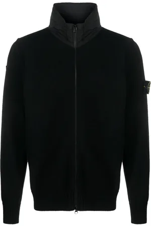 Stone Island Cárdigan con parche Compass