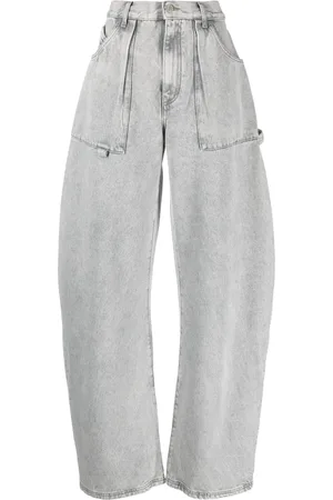 The Attico Jeans anchos Effie con tiro alto