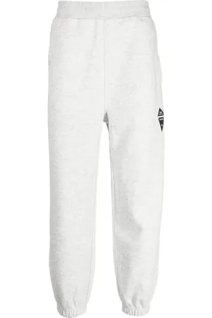 Izzue Pants con parche del logo y cordones en la pretina