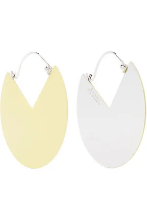Isabel Marant Aretes 90º de dos tonos