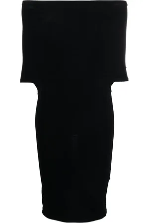 WARDROBE.NYC Vestido corto con un hombro descubierto
