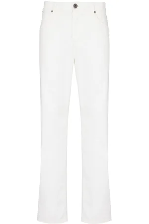 Balmain Jeans rectos con logo bordado