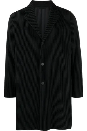Issey Miyake Abrigo plisado largo