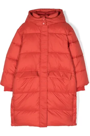 Stella McCartney Abrigo capitonado con logo en relieve