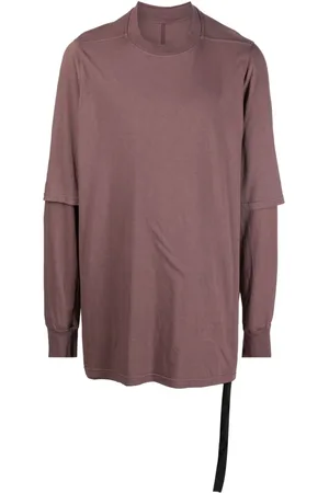 Rick Owens Playera a capas con cuello redondo