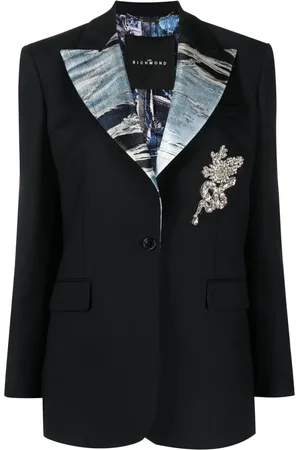 John Richmond Blazer con solapas en contraste