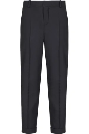 Balmain Pantalones con monograma en jacquard