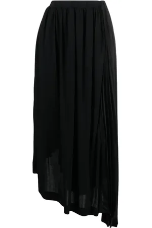 Jil Sander Falda midi con diseño asimétrico y pliegues
