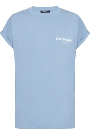 Balmain Playera con logo afelpado