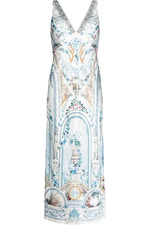 Camilla Vestido midi de seda Season Of The Siren