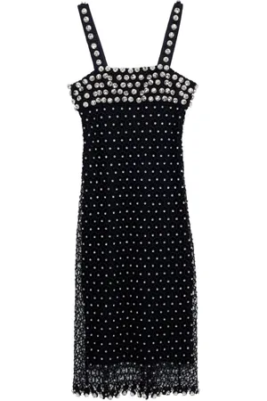 Simkhai Vestido midi con detalles de cristal