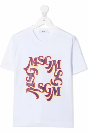 Msgm Playera con logo estampado