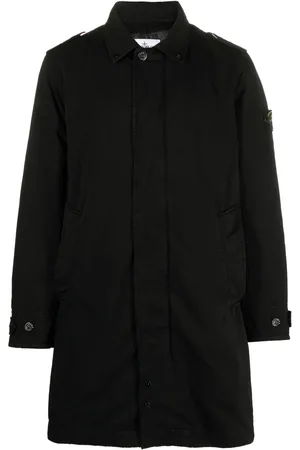 Stone Island Parka con cuello italiano y distintivo Compass