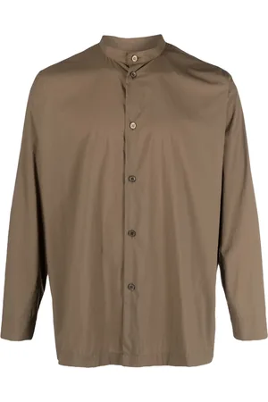 Issey Miyake Camisa con cuello alzado