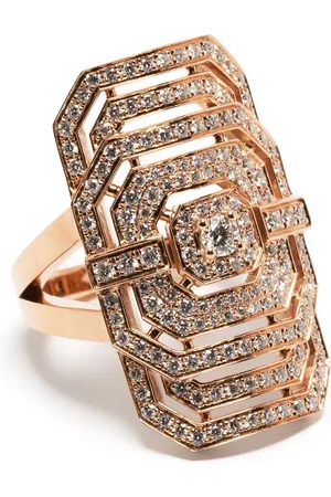 Statement Anillo My Way en oro rosa de 18kt con diamantes