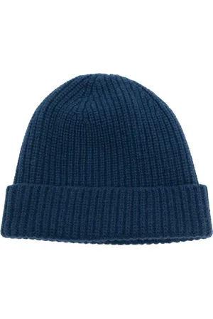 PRINGLE OF SCOTLAND Gorro tejido de canalé con dobladillo vuelto