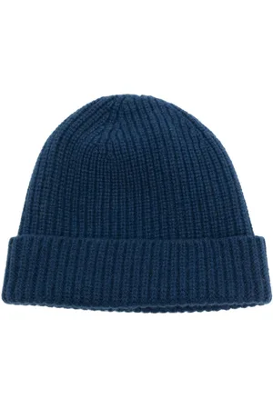 PRINGLE OF SCOTLAND Gorro tejido de canalé con dobladillo vuelto