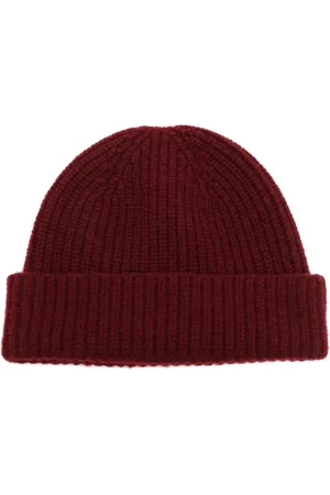 PRINGLE OF SCOTLAND Gorro tejido de canalé con dobladillo vuelto