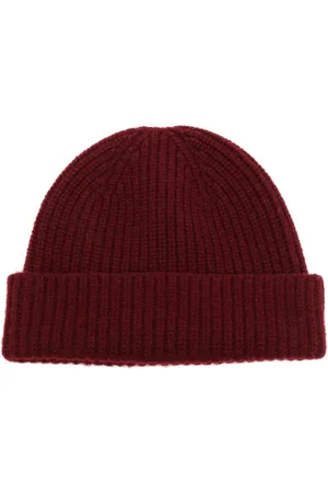PRINGLE OF SCOTLAND Gorro tejido de canalé con dobladillo vuelto