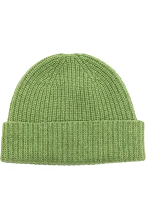 PRINGLE OF SCOTLAND Gorro tejido de canalé con dobladillo vuelto