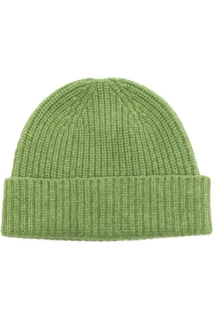 PRINGLE OF SCOTLAND Gorro tejido de canalé con dobladillo vuelto