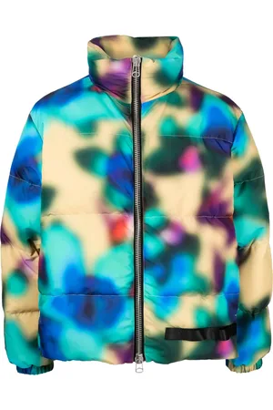 OAMC Chamarra capitonada con estampado abstracto