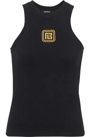 Balmain Camiseta PB con logo bordado