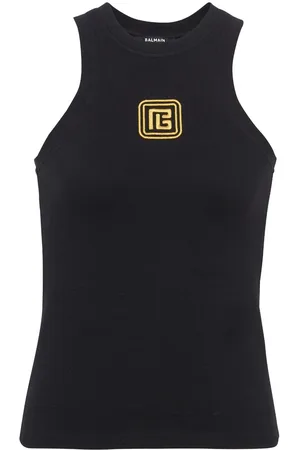 Balmain Camiseta PB con logo bordado