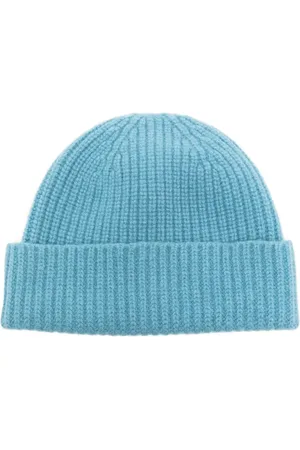 PRINGLE OF SCOTLAND Gorro tejido de canalé con dobladillo vuelto