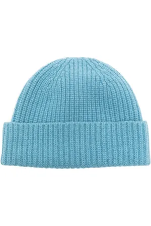 PRINGLE OF SCOTLAND Gorro tejido de canalé con dobladillo vuelto