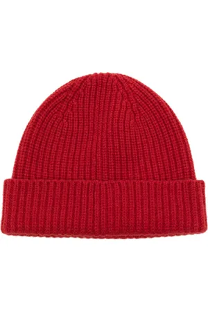 PRINGLE OF SCOTLAND Gorro tejido de canalé con dobladillo vuelto