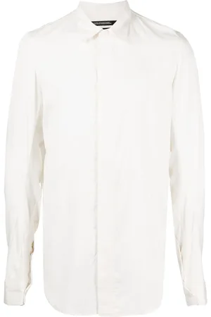 JULIUS Camisa con cierre oculto y cuello italiano
