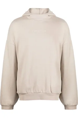 FEAR OF GOD Hoodie con hombros caídos y logo estampado