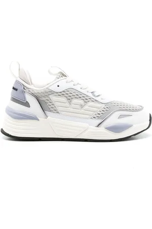 Emporio Armani Tenis bajos con placa del logo