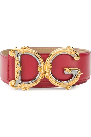Dolce & Gabbana Cinturón con hebilla DG con detalles